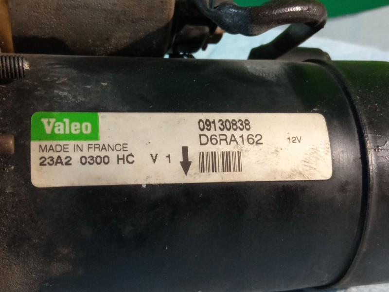 Recambio de motor arranque para opel corsa referencia OEM IAM 09130838  