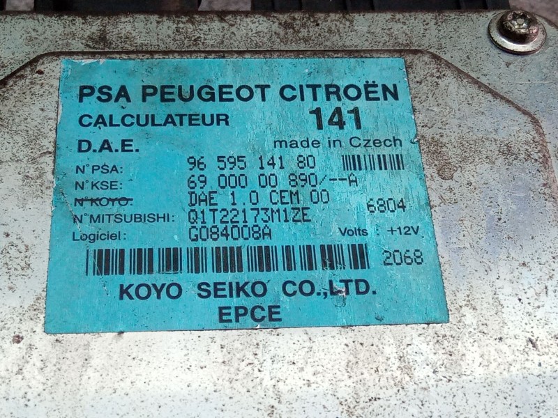 Recambio de centralita direccion asistida para citroën c3 referencia OEM IAM 9659514180  