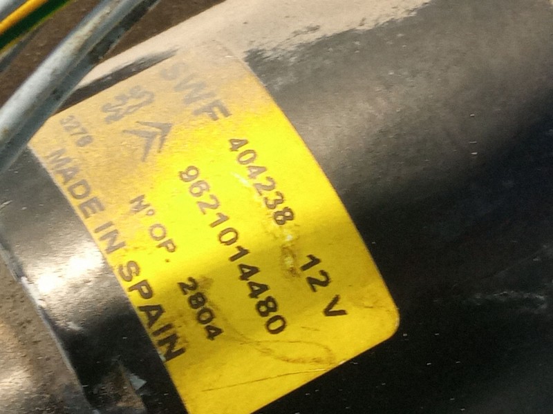 Recambio de motor limpiaparabrisas delantero para citroën berlingo referencia OEM IAM 9621014480  