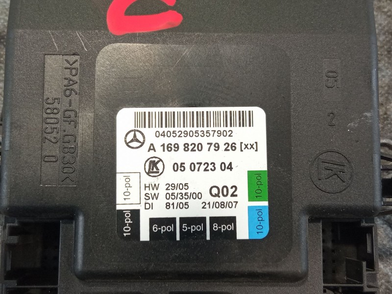 Recambio de centralita cierre (delantero izquierdo) para mercedes-benz clase a a 180 referencia OEM IAM A1698207926  