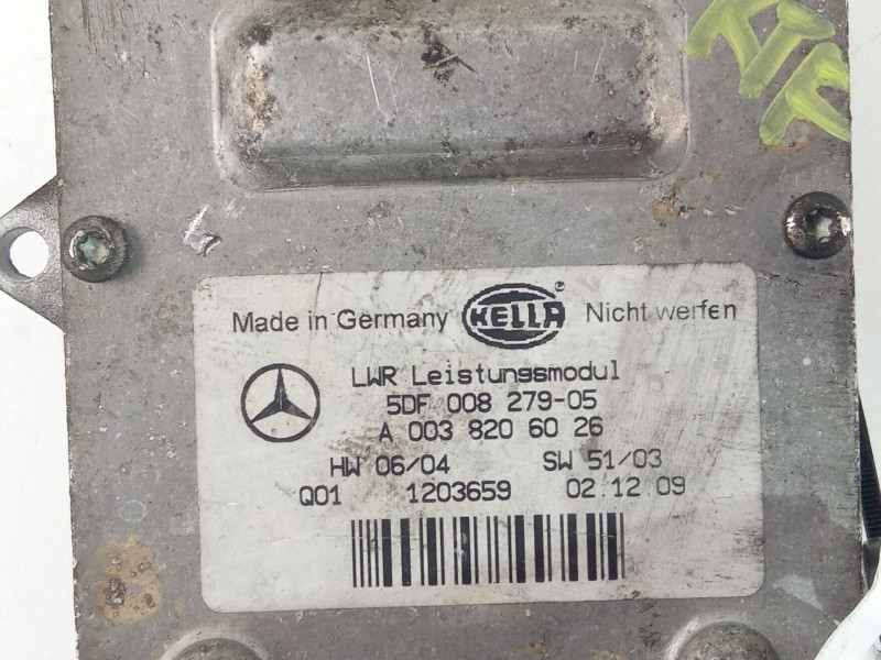 Recambio de centralita faros xenon para mercedes-benz e270 cdi referencia OEM IAM 5DF008279-05 A0038206026 