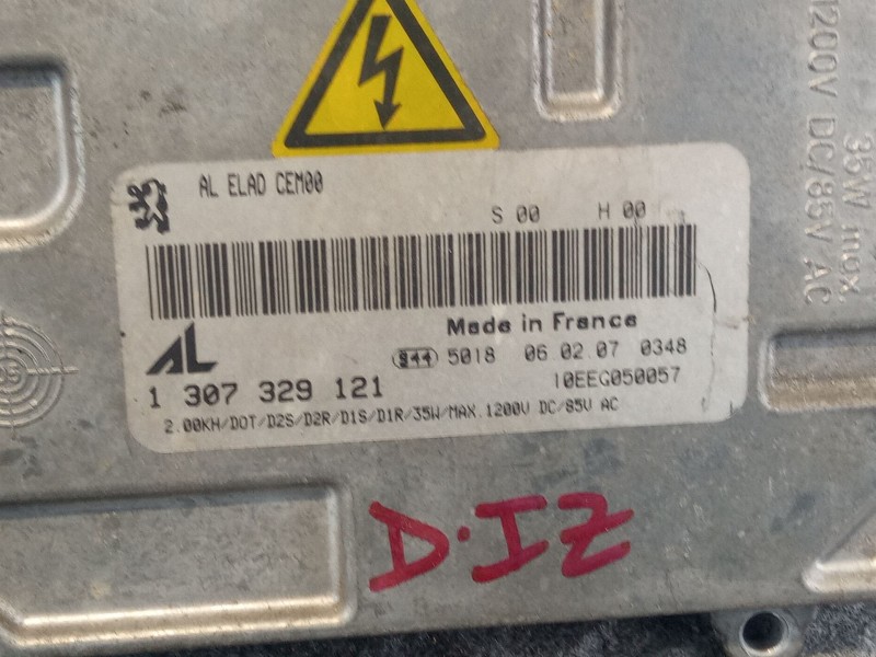 Recambio de centralita faros xenon para peugeot 307 referencia OEM IAM 1307329121  