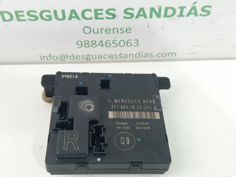 Recambio de centralita puerta trasera derecha (elevalunas y cierre) para mercedes-benz e270 cdi referencia OEM IAM 2118201626  