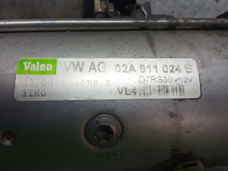 Recambio de motor arranque para seat ibiza referencia OEM IAM 02A911024B  