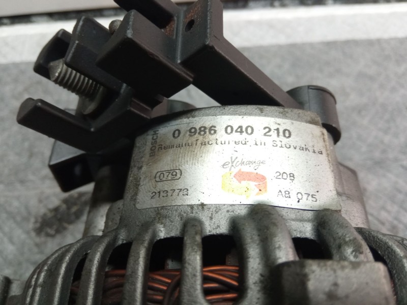 Recambio de alternador para citroën zx referencia OEM IAM 0986040210  