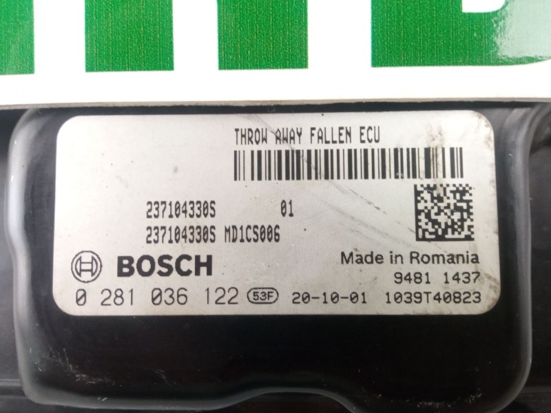 Recambio de centralita motor para renault trafic referencia OEM IAM 0281036122 1039T40823 
