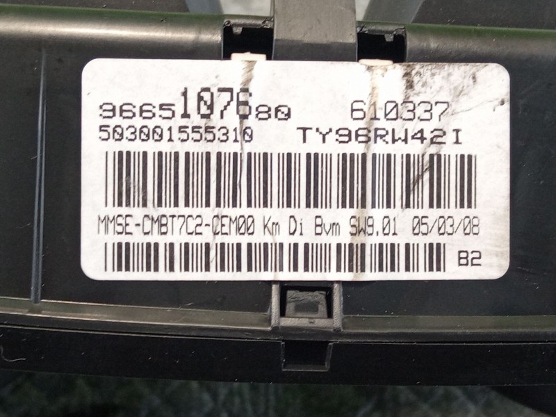 Recambio de cuadro instrumentos para peugeot 308 referencia OEM IAM 9665107680  