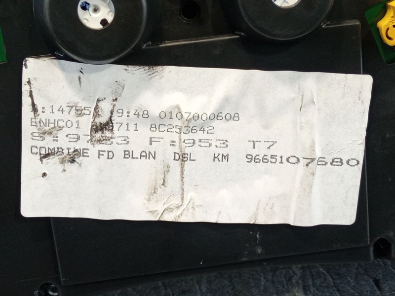 Recambio de cuadro instrumentos para peugeot 308 referencia OEM IAM 9665107680  
