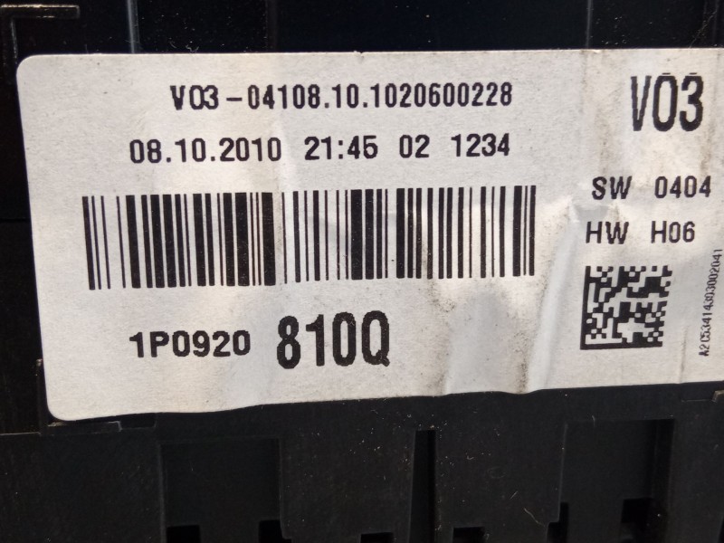 Recambio de cuenta kilometros para seat altea referencia OEM IAM A2C53279951  