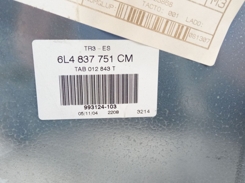 Recambio de elevalunas delantero izquierdo para seat ibiza referencia OEM IAM   