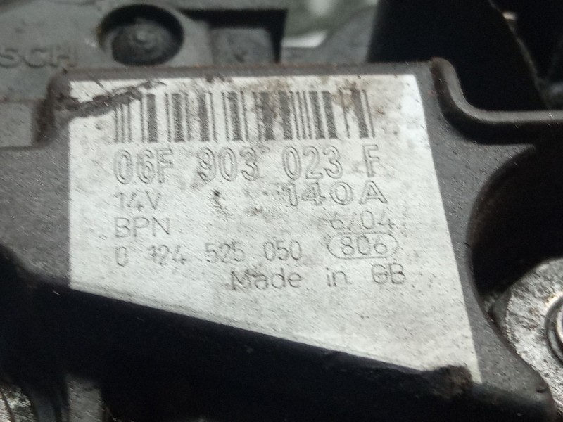 Recambio de alternador 140 amp para volkswagen golf referencia OEM IAM 06F903023F  