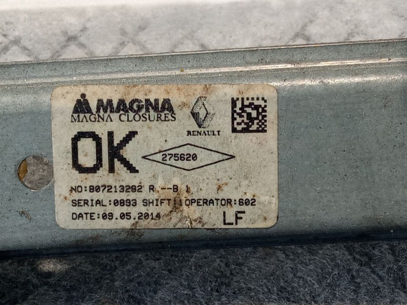 Recambio de elevalunas delantero izquierdo para dacia sandero referencia OEM IAM   