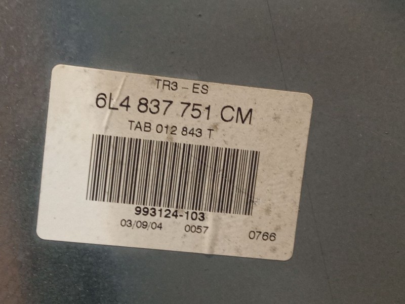Recambio de elevalunas delantero izquierdo para seat ibiza referencia OEM IAM 6L4837751  