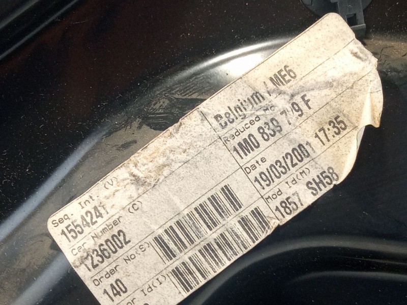 Recambio de elevalunas trasero izquierdo para seat toledo referencia OEM IAM 1M0839755  