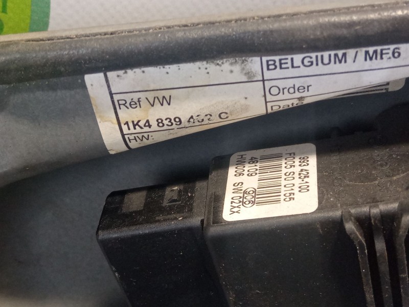 Recambio de elevalunas trasero derecho para volkswagen golf referencia OEM IAM 1K4839462A  994848104