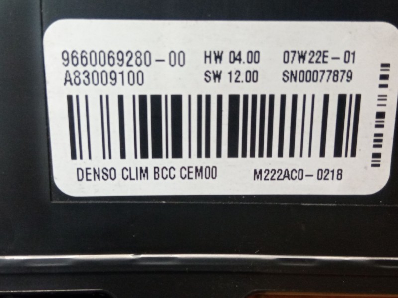 Recambio de centralita aire acondicionado para citroën c4 referencia OEM IAM 9660069280   Recambio de centralita aire acondicionado para citroën c4 referencia OEM IAM 9660069280