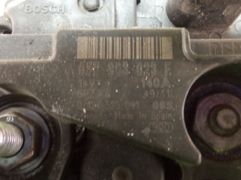 Recambio de alternador 140 a para volkswagen caddy referencia OEM IAM 06F903023F0124525091  
