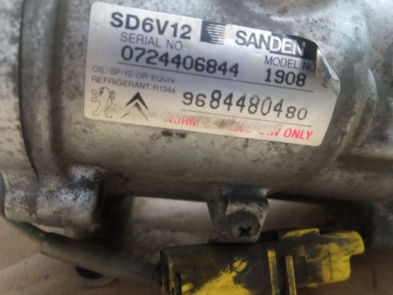 Recambio de compresor aire acondicionado para citroën c2 referencia OEM IAM 96844804800724406844  