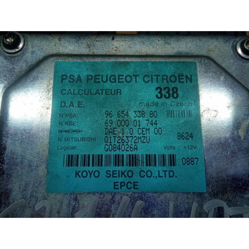 Recambio de centralita direccion asistida para citroën c2 referencia OEM IAM 9665433880  