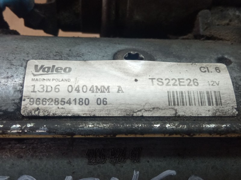 Recambio de motor arranque para citroën bermul referencia OEM IAM 9662854180  