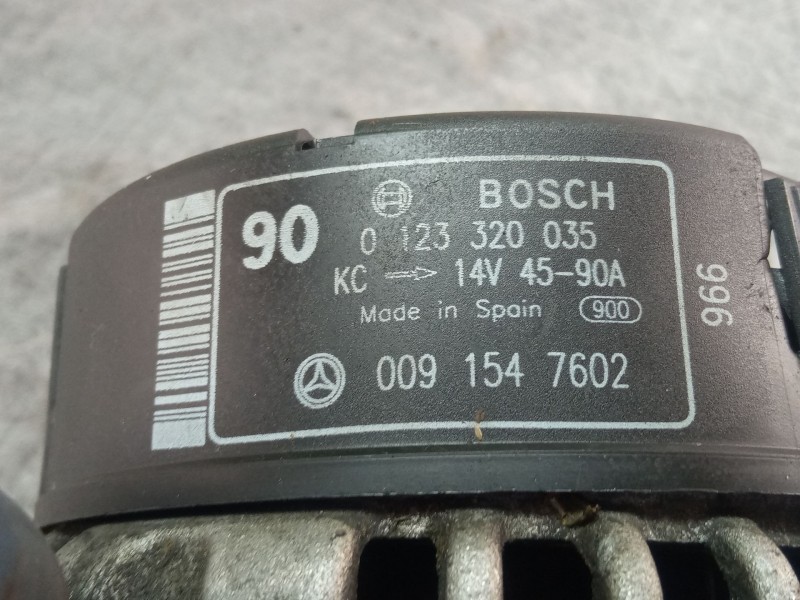 Recambio de alternador 45-90a para mercedes-benz slk 230 k referencia OEM IAM 0091547602  0123320035 BBOSCH