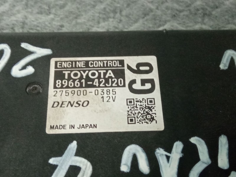 Recambio de centralita motor para toyota rav4 2.2 d4d advance 4x2 referencia OEM IAM 8966142J20   Recambio de centralita motor para toyota rav4 2.2 d4d advance 4x2 referencia OEM IAM 8966142J20