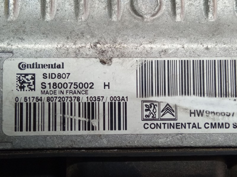 Recambio de centralita motor para peugeot 207 referencia OEM IAM S180075002H  