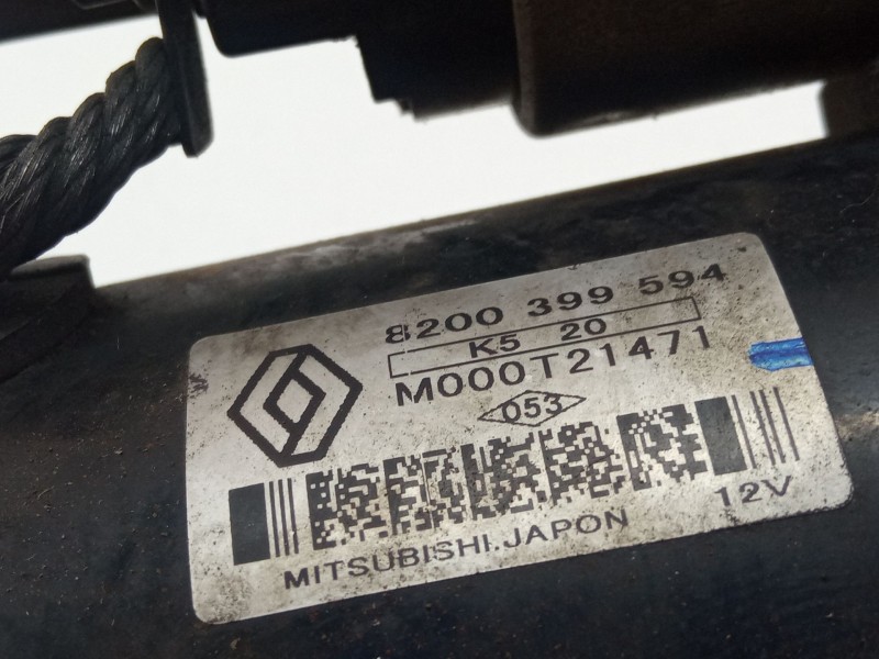 Recambio de motor arranque para renault megane scenic 1.5dci 106 cv referencia OEM IAM 8200399594  