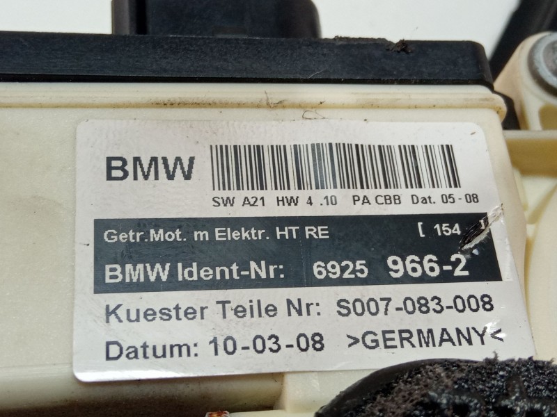 Recambio de elevalunas trasero derecho para bmw x3 (e83) xdrive 20 d referencia OEM IAM 69259662  