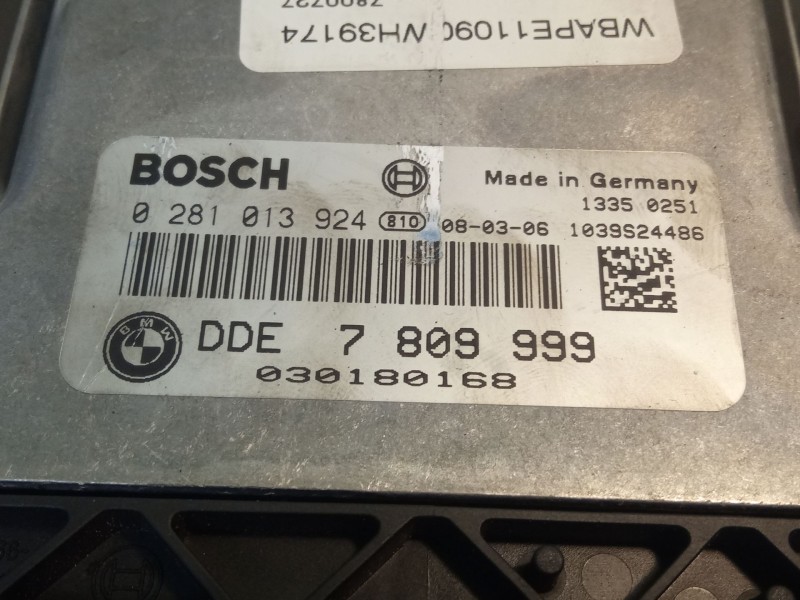 Recambio de centralita motor para bmw x3 (e83) xdrive 20 d referencia OEM IAM 7809999  0281013924