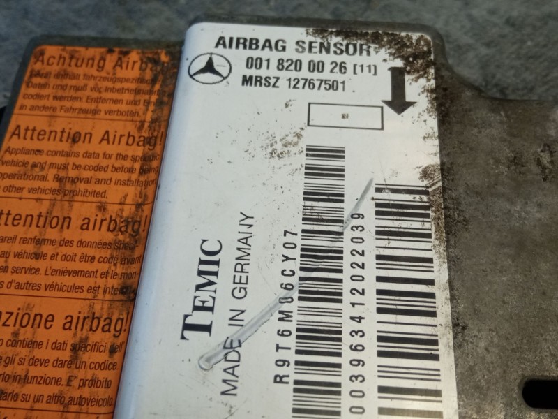 Recambio de centralita airbag para mercedes-benz e 250 d w210 113 cv 905912 referencia OEM IAM 0018200026  