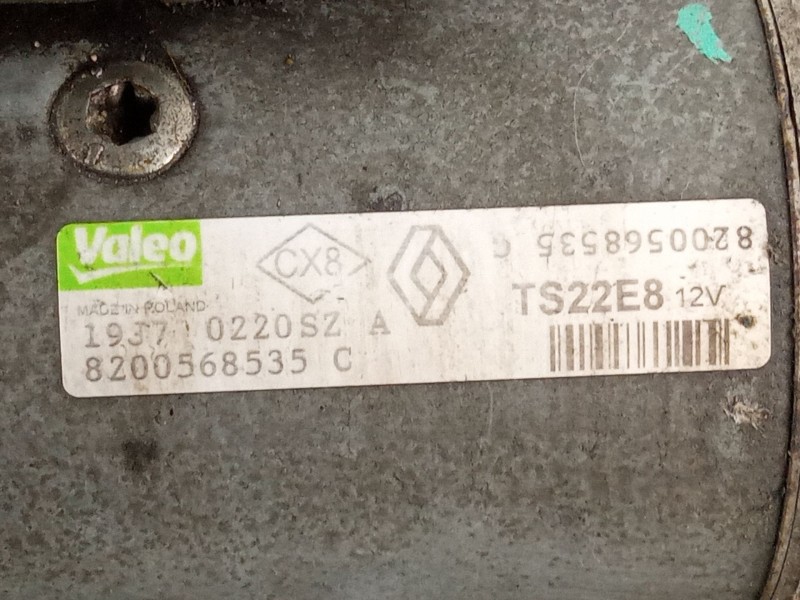 Recambio de motor arranque para renault laguna referencia OEM IAM 8200568535 TS22E8 VALEO 