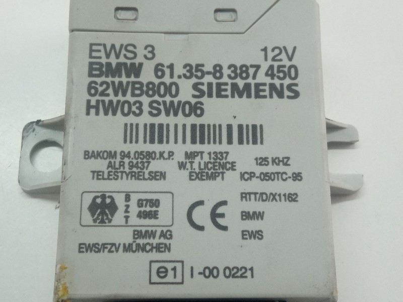 Recambio de modulo electronico para bmw 3 (e46) 320 d referencia OEM IAM 61358387450  