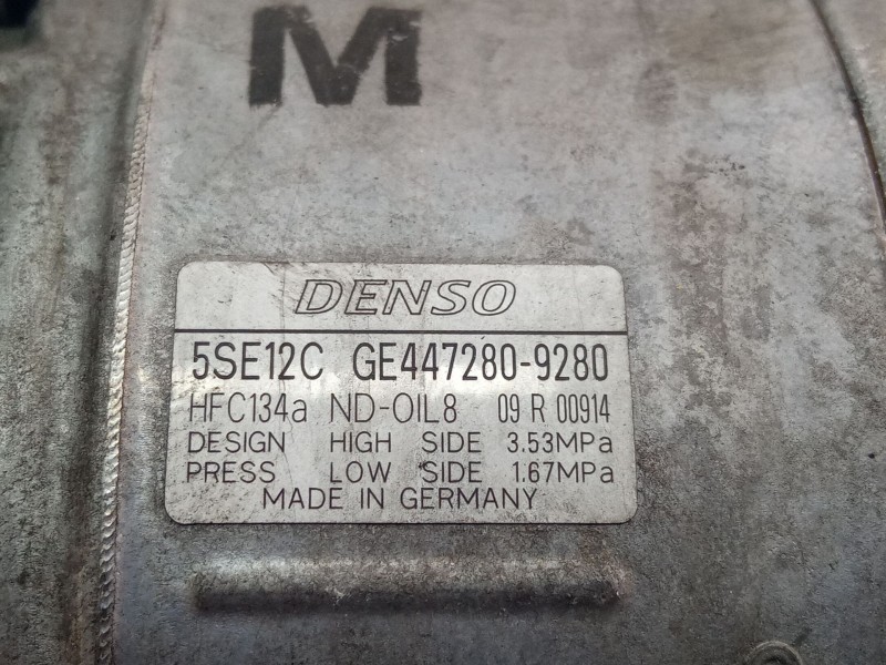 Recambio de compresor aire acondicionado para toyota verso 1.5d 110cv referencia OEM IAM GE4472809280  