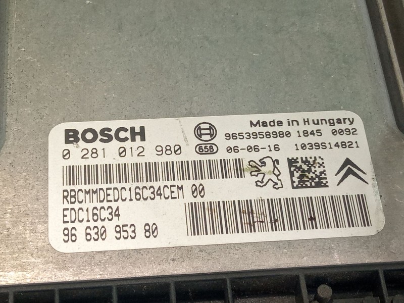 Recambio de centralita motor para citroën c4 referencia OEM IAM 02810129809663095380  