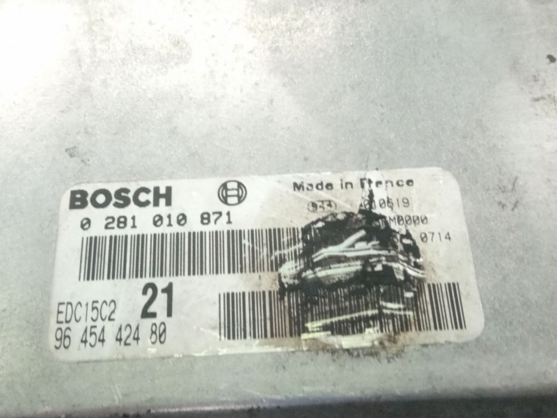 Recambio de centralita motor para citroën xsara referencia OEM IAM 9645442480  0281010871