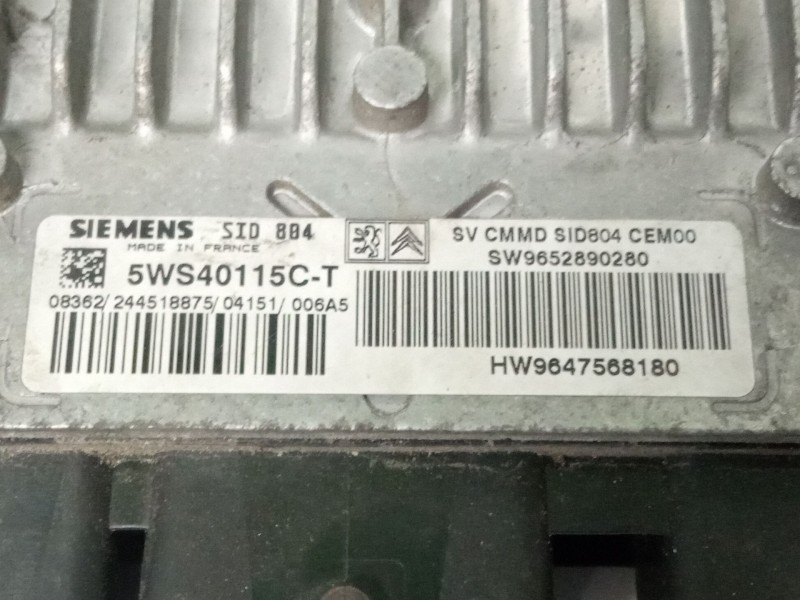 Recambio de centralita motor para citroën c2 referencia OEM IAM 5WS40115CT  