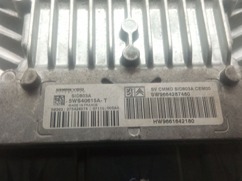 Recambio de centralita motor para citroën c4 picasso i monospace (ud_) 2.0 hdi 138 referencia OEM IAM 5WS40615AT  