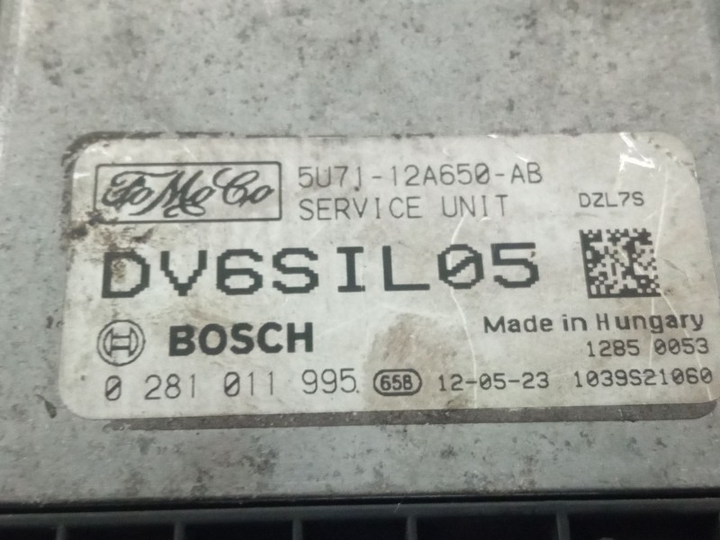 Recambio de centralita motor para ford fusion referencia OEM IAM 5UJ712A650AB  0281011995