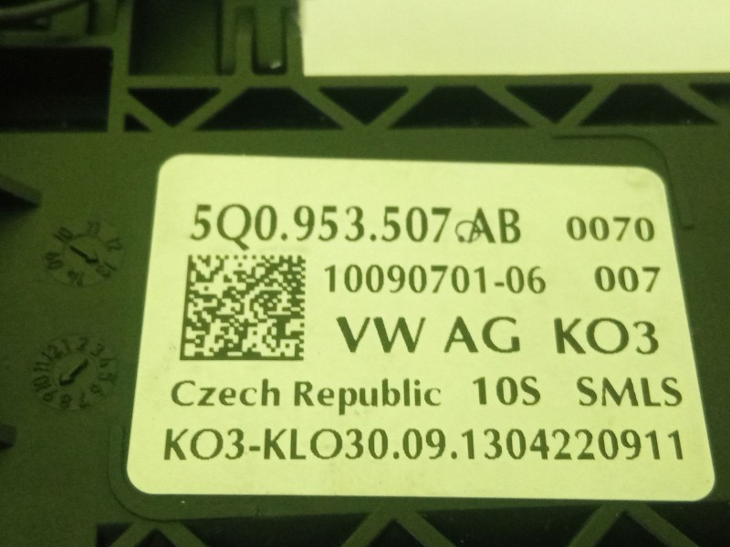 Recambio de mando multifuncion para volkswagen golf golf 1.6 tdi, 105 cv/77 kw, clha referencia OEM IAM 5Q0953507AB  