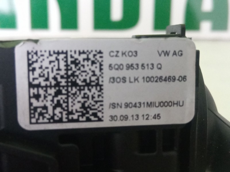Recambio de mando multifuncion para volkswagen golf golf 1.6 tdi, 105 cv/77 kw, clha referencia OEM IAM 5Q0953507AB  