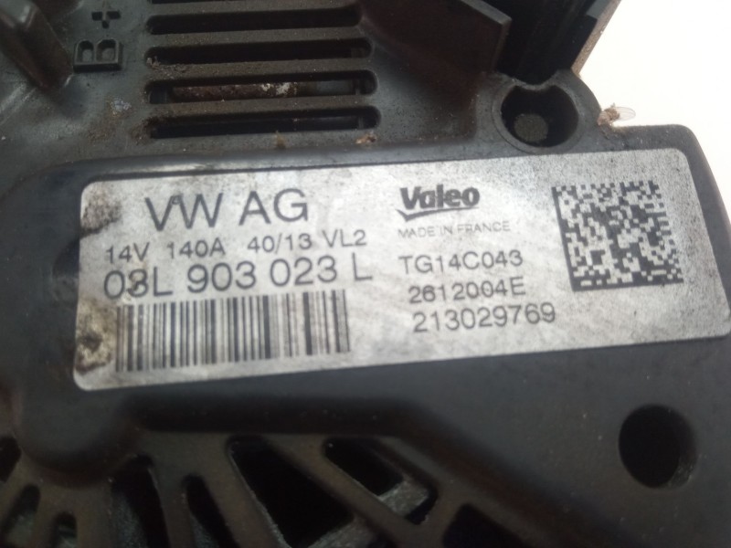 Recambio de alternador para volkswagen golf golf 1.6 tdi, 105 cv/77 kw, clha referencia OEM IAM 03L903023L  