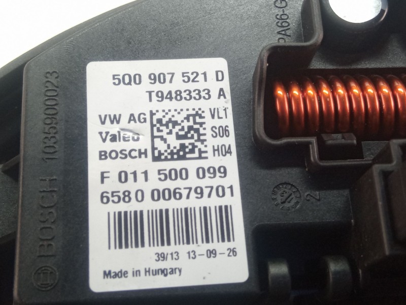 Recambio de motor calefaccion para volkswagen golf golf 1.6 tdi, 105 cv/77 kw, clha referencia OEM IAM 5Q0907521D  