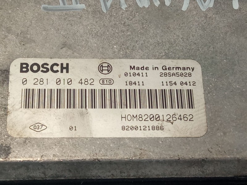 Recambio de centralita motor para renault laguna rxe 1.9dci referencia OEM IAM 8200121886 0281010482 