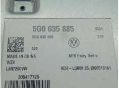 Recambio de sistema audio / radio cd para volkswagen golf golf 1.6 tdi, 105 cv/77 kw, clha referencia OEM IAM 5G0035885   2