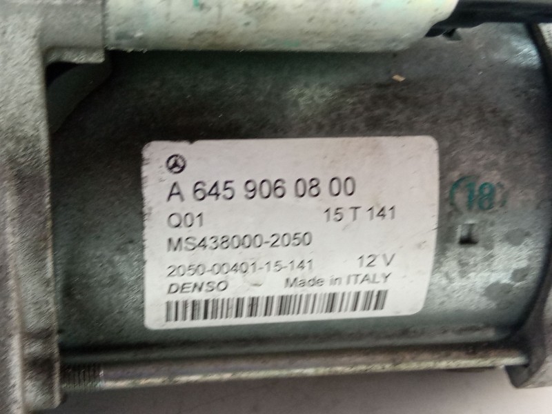 Recambio de motor arranque para mercedes-benz a 200 cdi w176 referencia OEM IAM A6459060800  