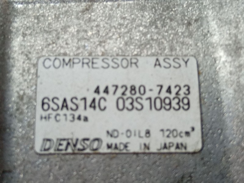 Recambio de compresor aire acondicionado para mercedes-benz a 200 cdi w176 referencia OEM IAM 4472807423  