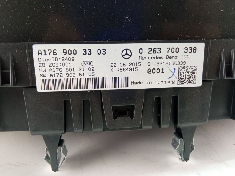 Recambio de cuenta kilometros para mercedes-benz a 200 cdi w176 referencia OEM IAM A1769003303  