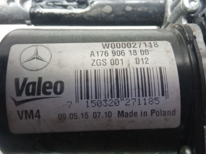 Recambio de motor limpiaparabrisas delantero para mercedes-benz a 200 cdi w176 referencia OEM IAM A1769061800  